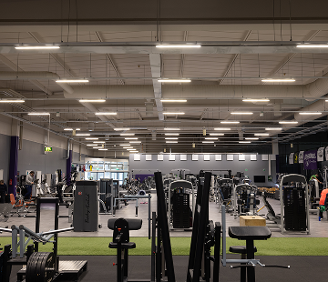 Kunnonkeskuksen kuntosali, neljäs näkymä